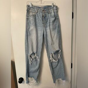Ariat Super High Rise Tomboy Straight Cropped Jeans